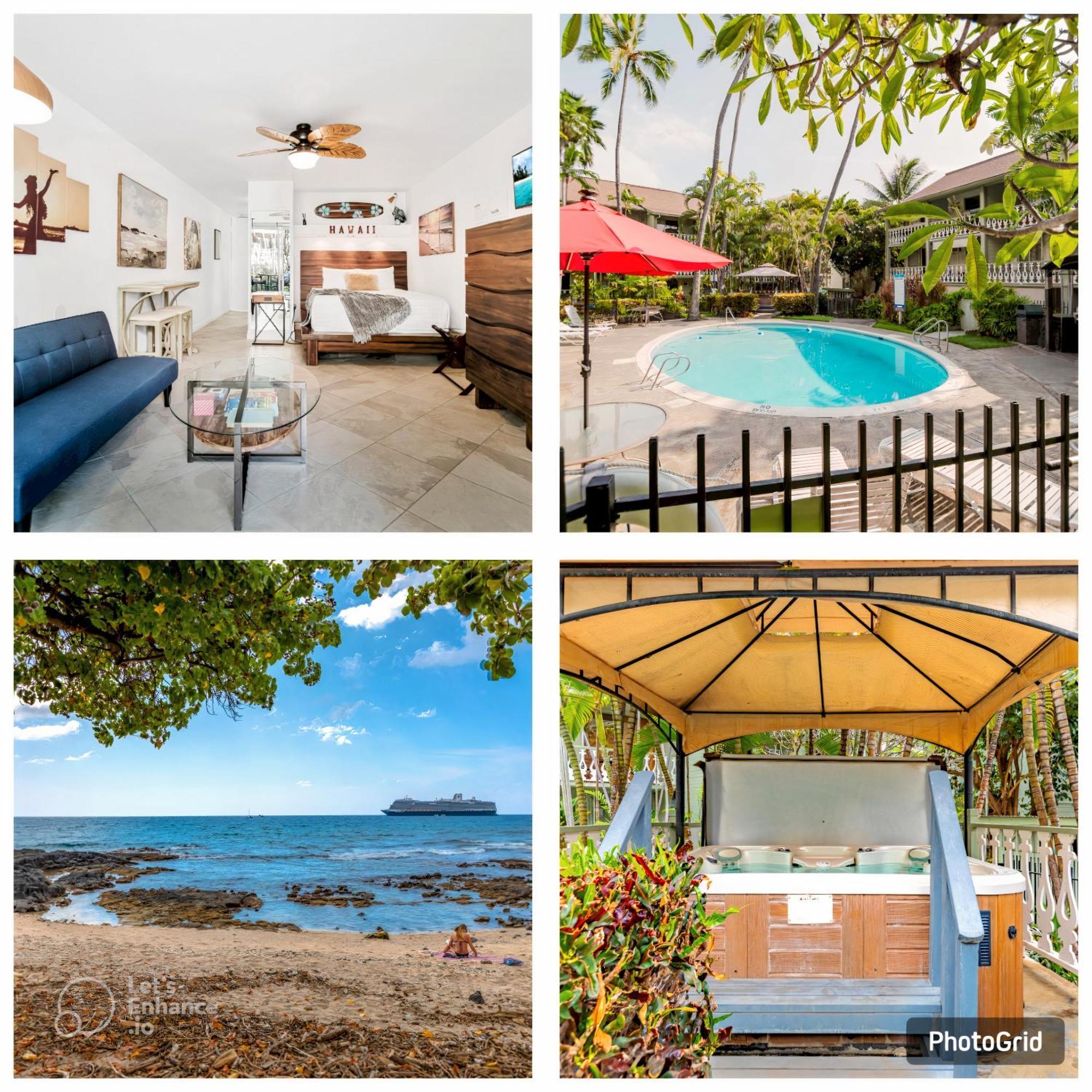 Downtown Hawaiian Paradise Condo With Hot Tub, Pool & Beach - Kona Islander Inn Kailua-Kona Exteriör bild